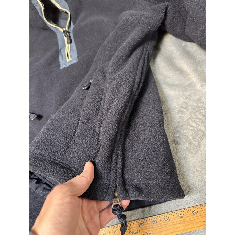 Abercrombie‎ Jacket Mens XL Blue Reversible Fleece Nylon Pullover Anorak 1/4 Zip - Picture 6 of 16